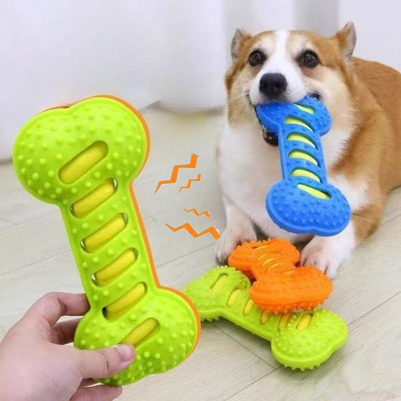 Indestructible Dog Chew Toy - 애완 동물 강아지 씹는 장난감 고무