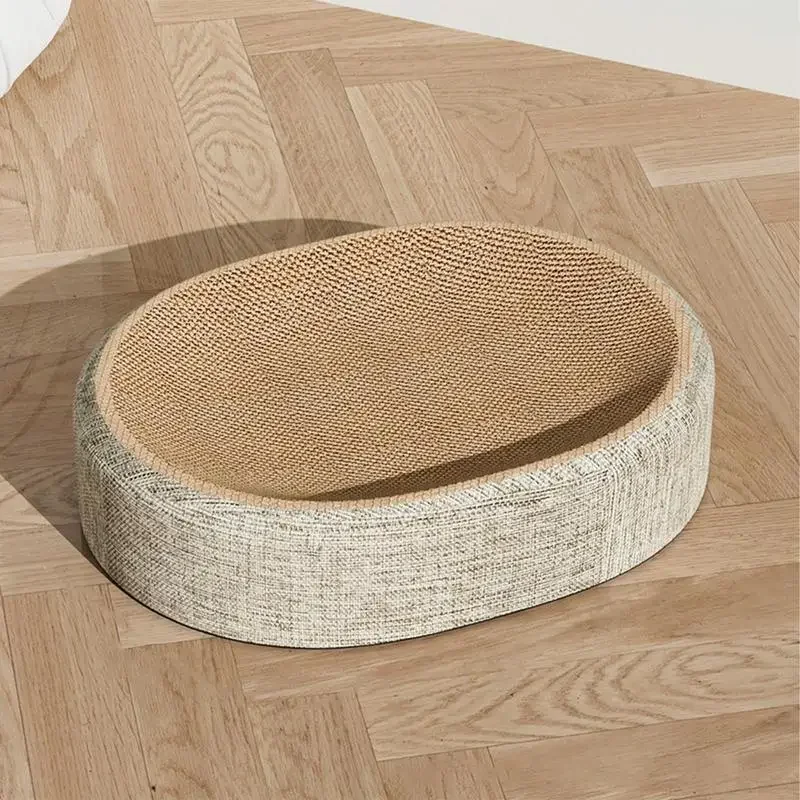 Pet Beds - 고양이용 타원형 스크래칭 패드, 사이잘 소재,