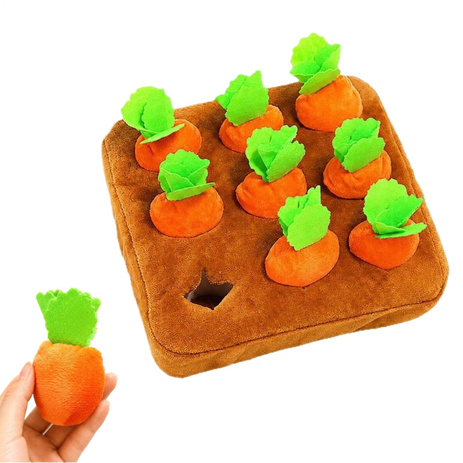Snuffle Mat For Dogs - 스너플 매트 당근 모양 슬로우 피더,