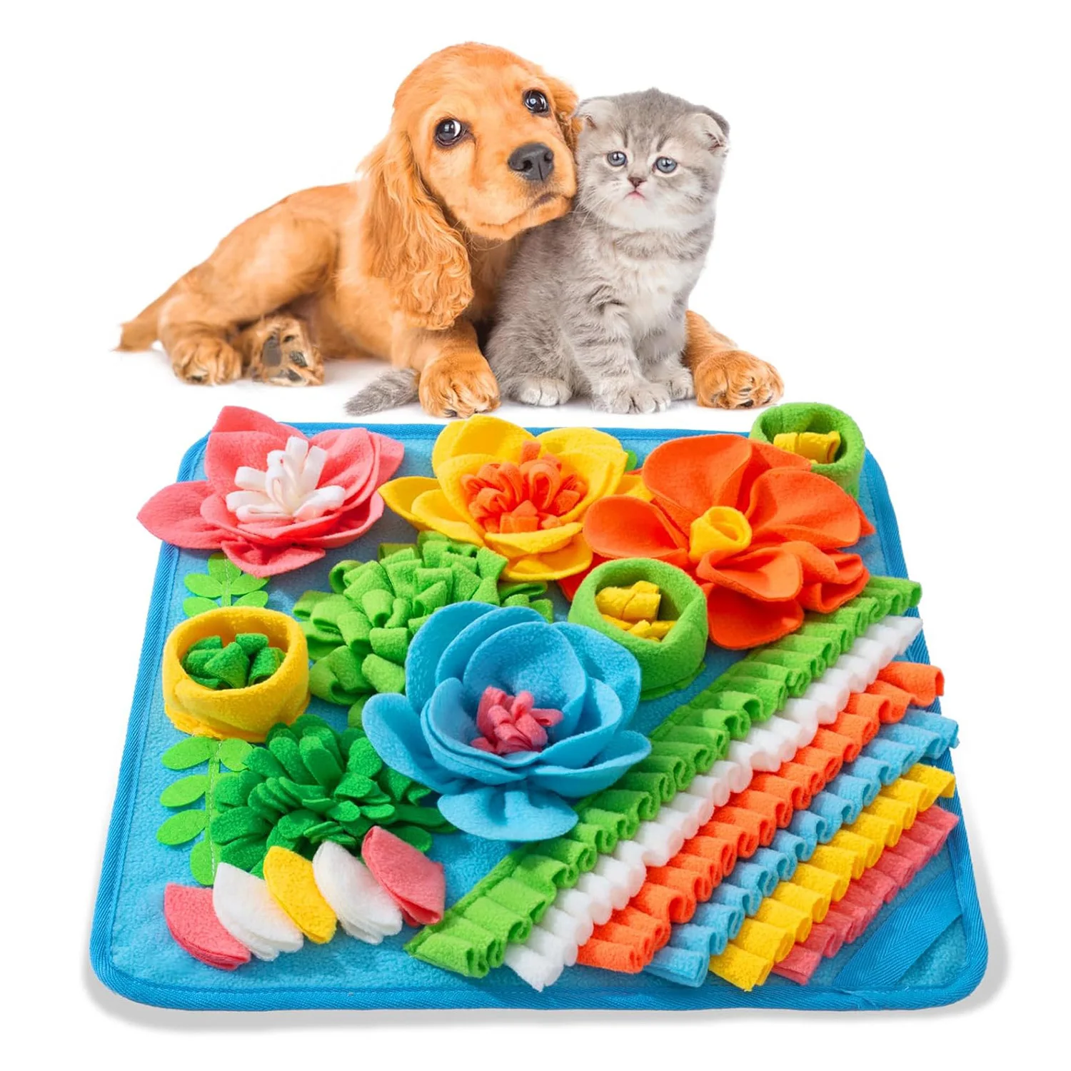 Snuffle Mat For Dogs - 강아지용 스너플 매트, 소형 반려동물(고양이, 토끼)을