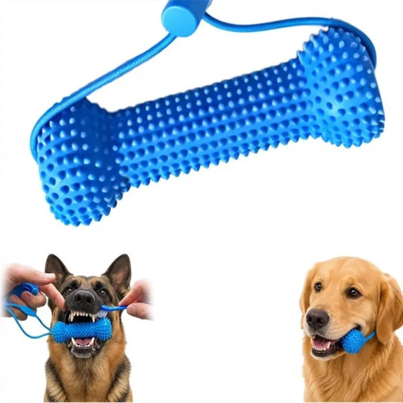 재사용 가능한 강아지용 씹는 장난감, 고무 뼈 모양,  - Teeth Cleaning Dog Chew Bone 리뷰 및 가격